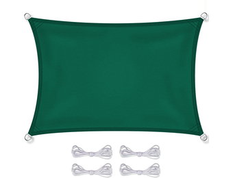 Schaduwdoek rechthoek - zonnedoek - 3x2 m - groen