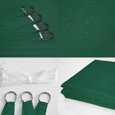 Schaduwdoek rechthoek - zonnedoek - 3x2 m - groen