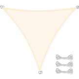 Schaduwdoek driehoek - zonnedoek - 5x5x5 m - beige