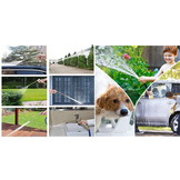 Flexibele tuinslang - 15-45 meter - met spuitpistool - blauw