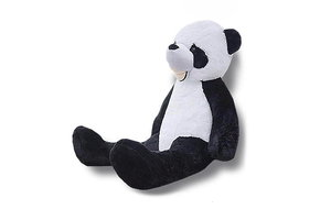 Grote knuffelbeer - pandabeer - 100 cm - zwart wit