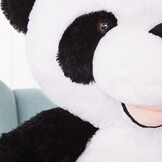 Grote knuffelbeer - pandabeer - 100 cm - zwart wit