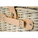 Picknickmand - 4 personen - 29-delig - 42x28x20 cm - blauw