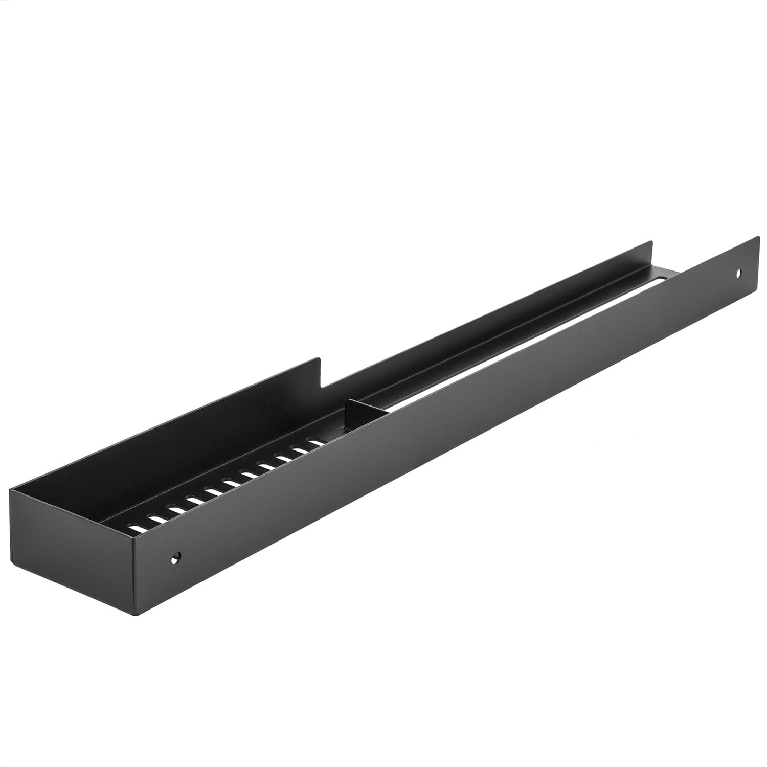 Douche rekje - doucheplank - handdoekenrek - 60x8,3x4cm - zwart