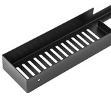 Douche rekje - doucheplank - handdoekenrek - 60x8,3x4cm - zwart