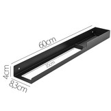 Douche rekje - doucheplank - handdoekenrek - 60x8,3x4cm - zwart