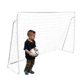 Voetbaldoel - voetbalgoal - 240x150x90 cm - met ankers - metaal