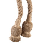 Touwlamp - hanglamp touw - 2x E27 fitting - 140 cm - jute