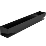 Douche rekje - doucheplank - metaal - 60x8x7,5 cm - zwart