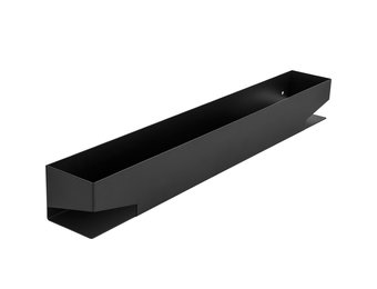 Douche rekje - doucheplank - metaal - 60x8x7,5 cm - zwart