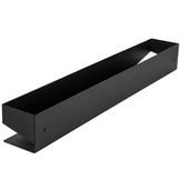 Douche rekje - doucheplank - metaal - 60x8x7,5 cm - zwart