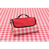 Picknickkleed - waterdicht - 200x200 cm - rood wit - geruit