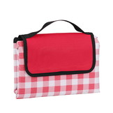 Picknickkleed - waterdicht - 200x200 cm - rood wit - geruit