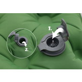 Slaapmat - luchtmatras - met kussen - 190x60x5 cm - marineblauw