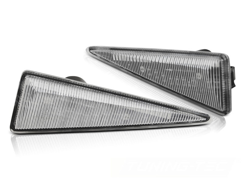 Zijkant knipperlichten geschikt voor RENAULT MEGANE MK2/ SCENIC - WIT LED