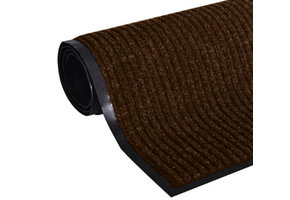 Deurmat - droogloopmat - inloopmat - 60 x 90 cm - bruin