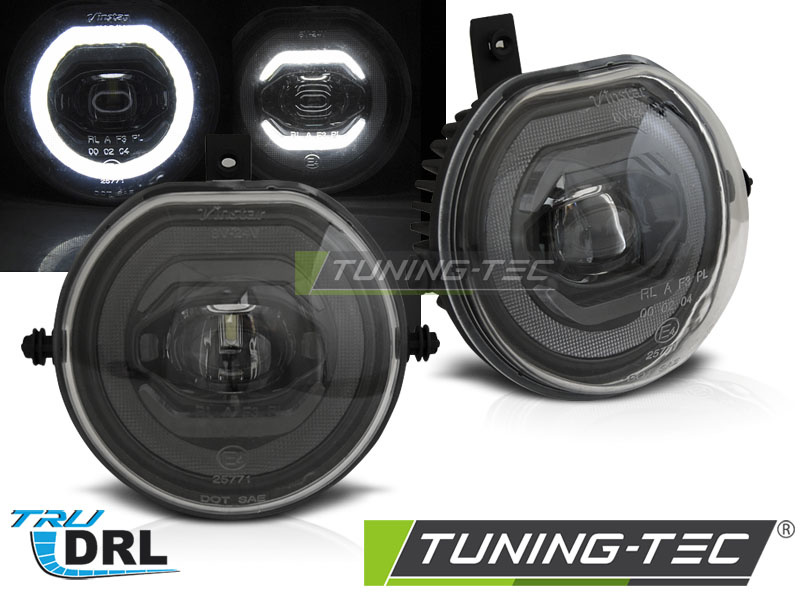 Mistlampen BMW MINI COOPER F55 / F56 / F54 / F57 - ZWART LED DRL