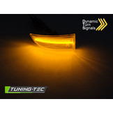 Knipperlichten spiegel geschikt voor RENAULT SCENIC III 09-15 / MEGANE III 08-16 SMOKE LED