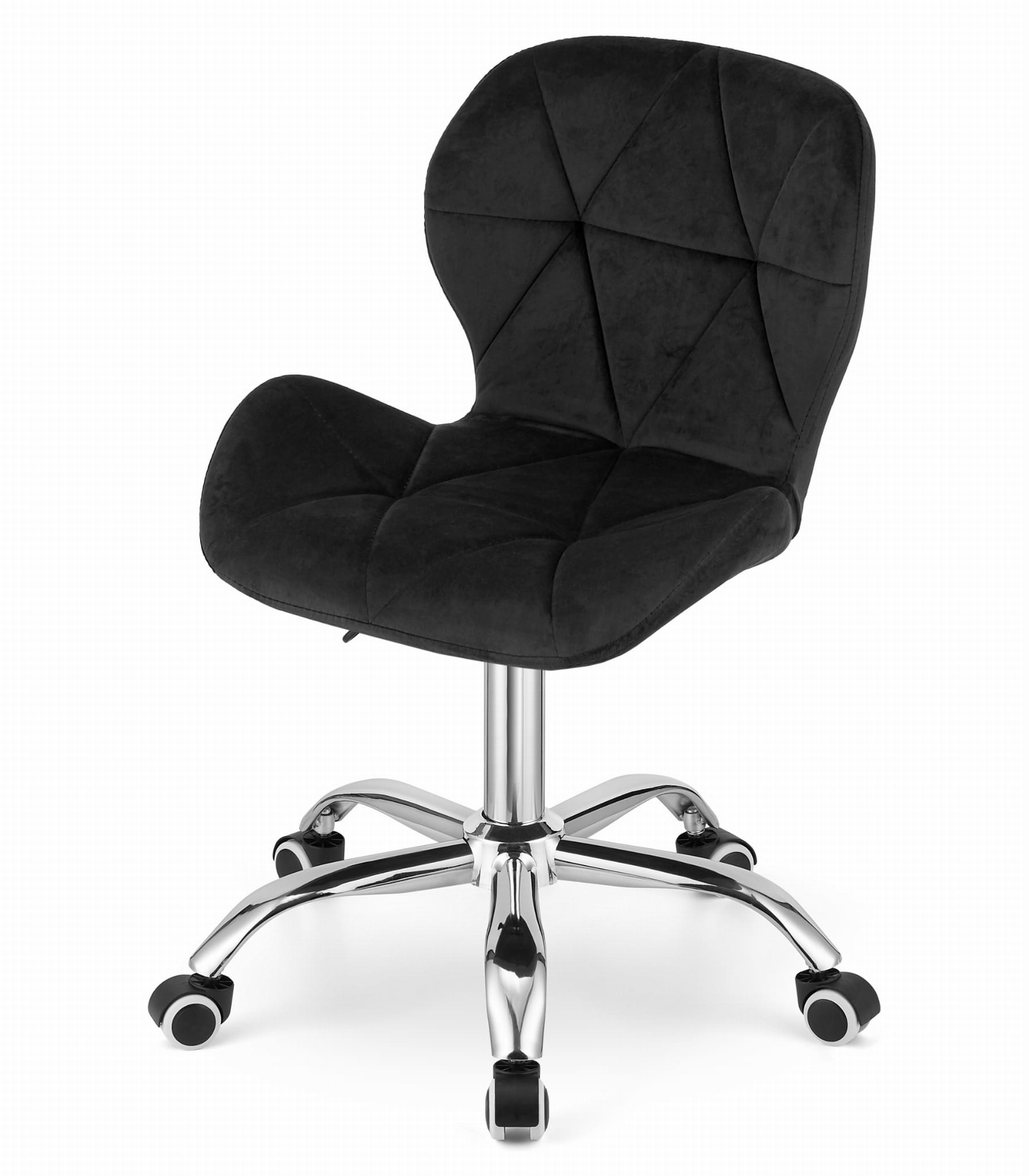 Bureaustoel AVOLA - ergonomisch - velour - zwart