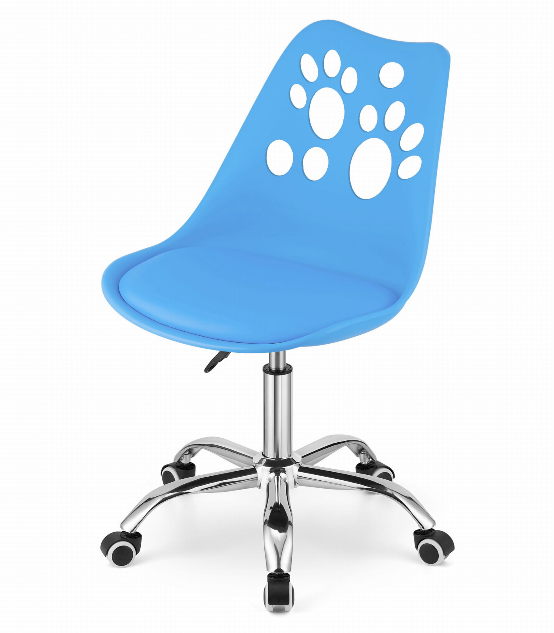 Kinder bureaustoel PRINT - in hoogte verstelbaar - blauw