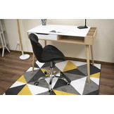 Bureaustoel AVOLA - ergonomisch - ECO-leer - zwart