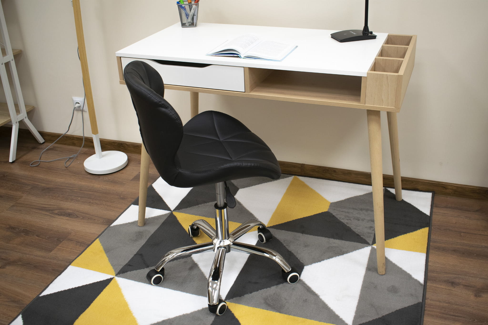 Bureaustoel AVOLA - ergonomisch - ECO-leer - zwart