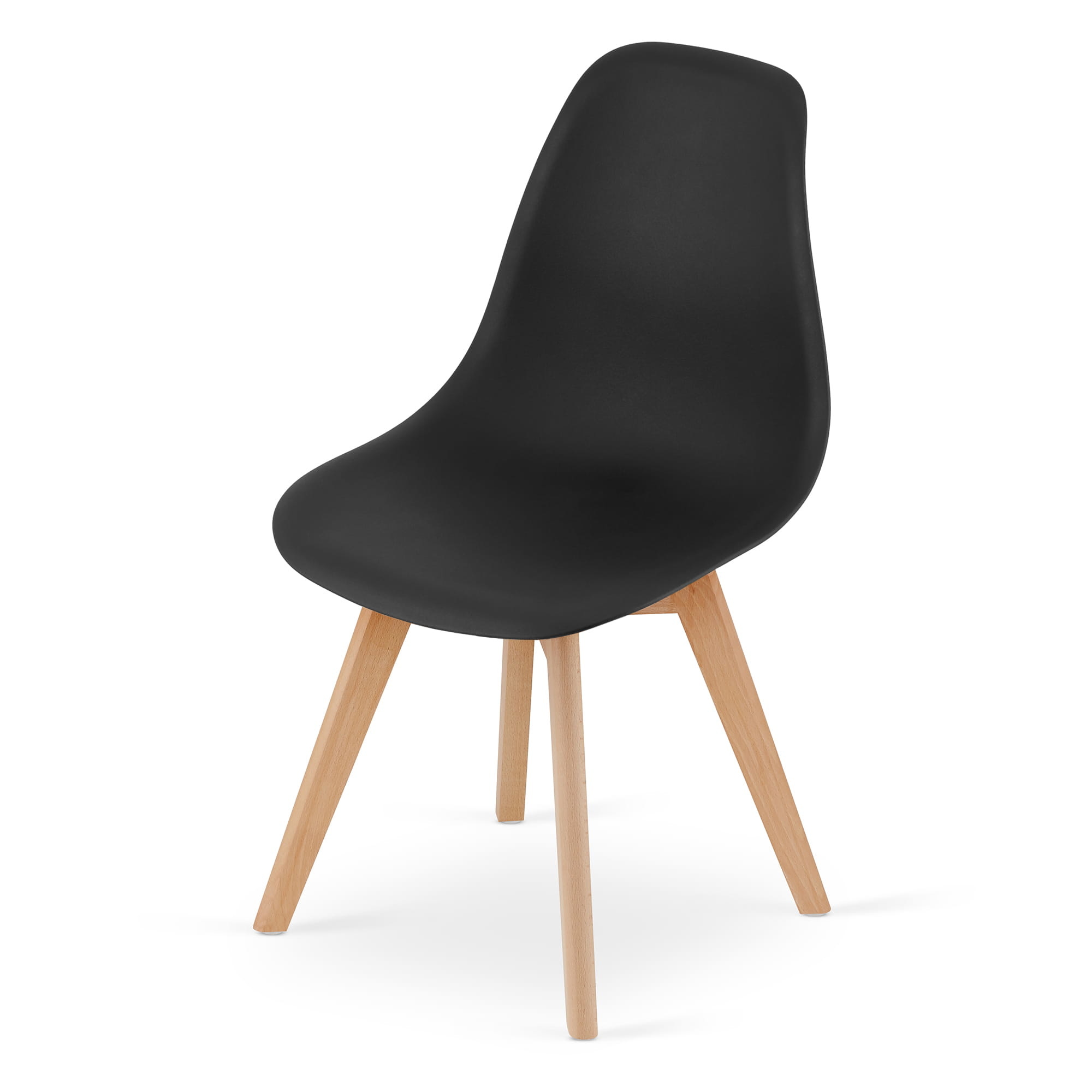 Eetkamerstoelen KITO - set van 4 eettafel stoelen - zwart