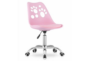 Kinder bureaustoel PRINT - in hoogte verstelbaar - roze