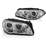 Koplampen Xenon BMW F10/F11 LCI 13-16 ANGEL EYES LED CHROOM