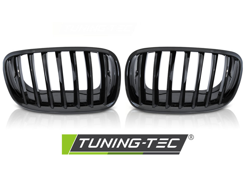 Grill BMW X5 E70 X6 E71 vanaf 2008 GLANZEND ZWART
