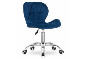 Bureaustoel AVOLA - ergonomisch - velours - blauw