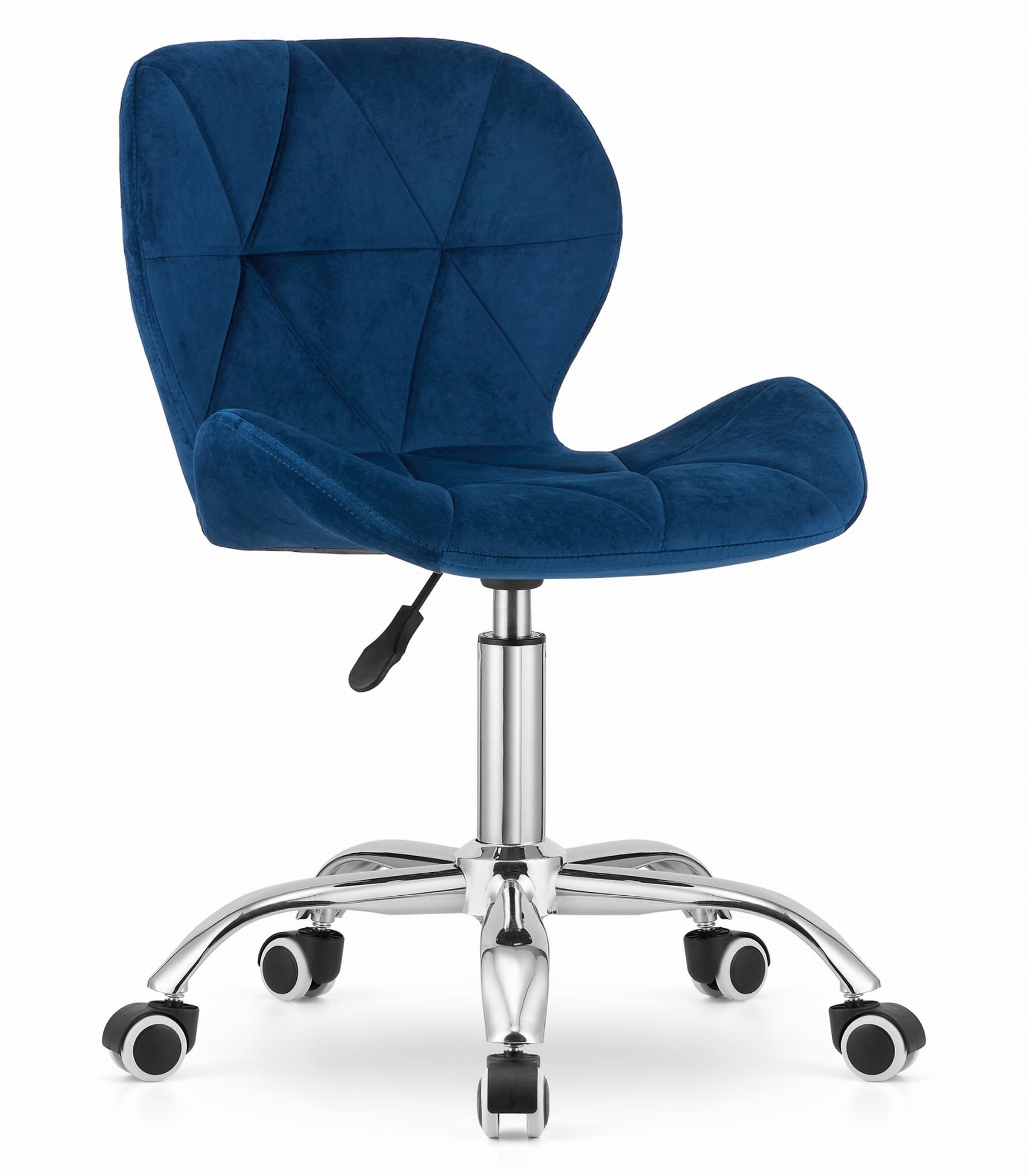 Bureaustoel AVOLA - ergonomisch - velours - blauw
