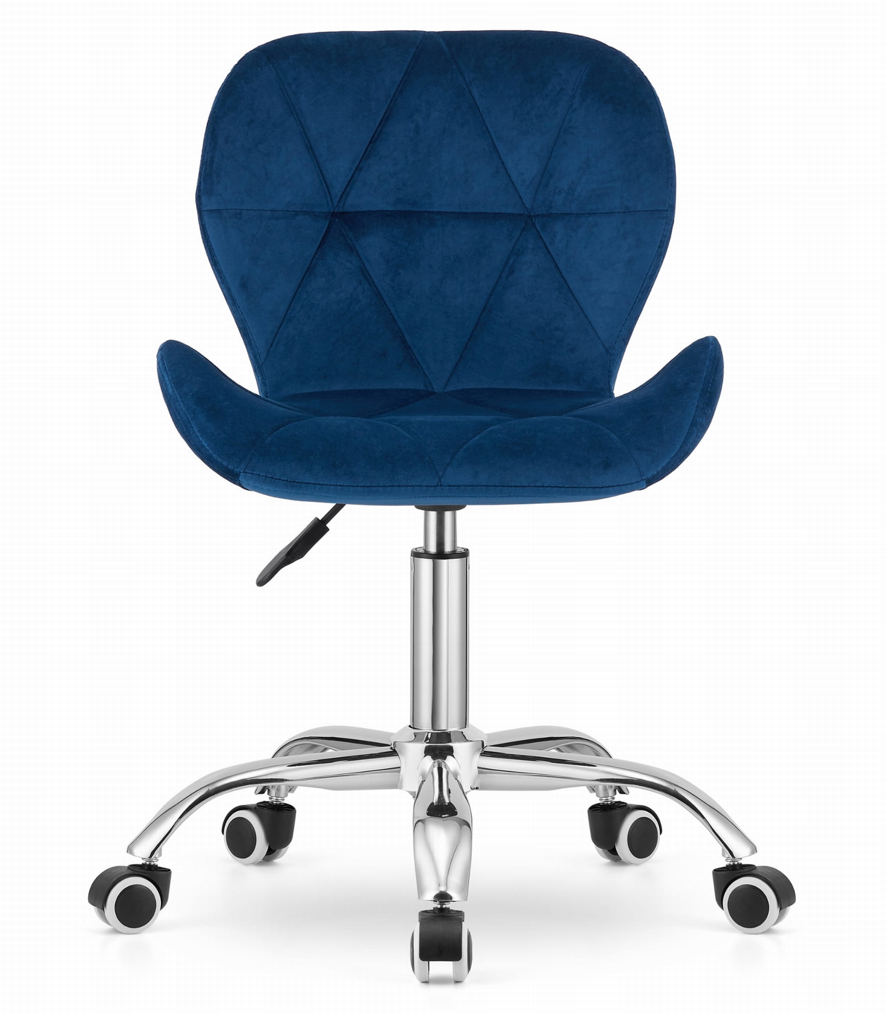 Bureaustoel AVOLA - ergonomisch - velours - blauw