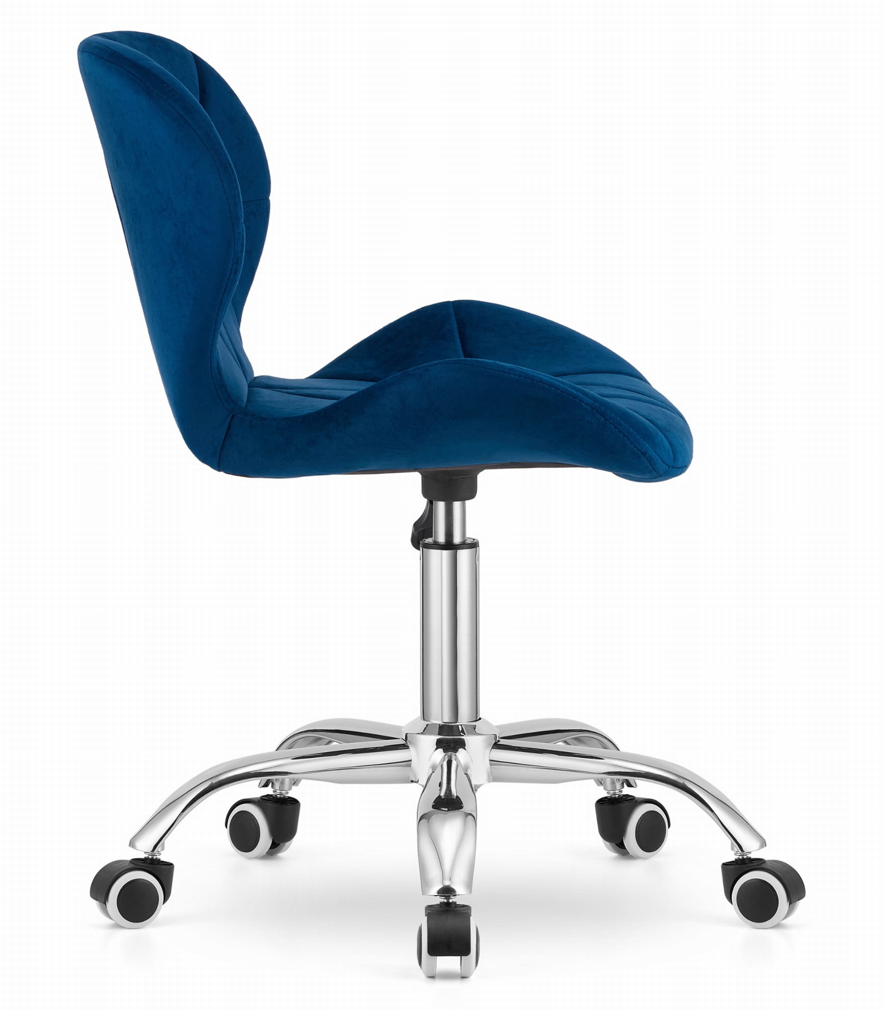 Bureaustoel AVOLA - ergonomisch - velours - blauw