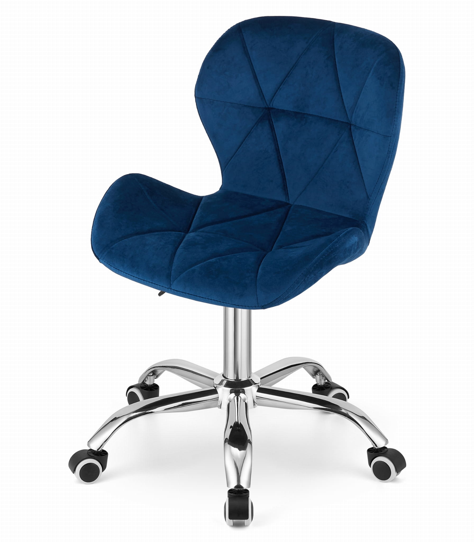 Bureaustoel AVOLA - ergonomisch - velours - blauw