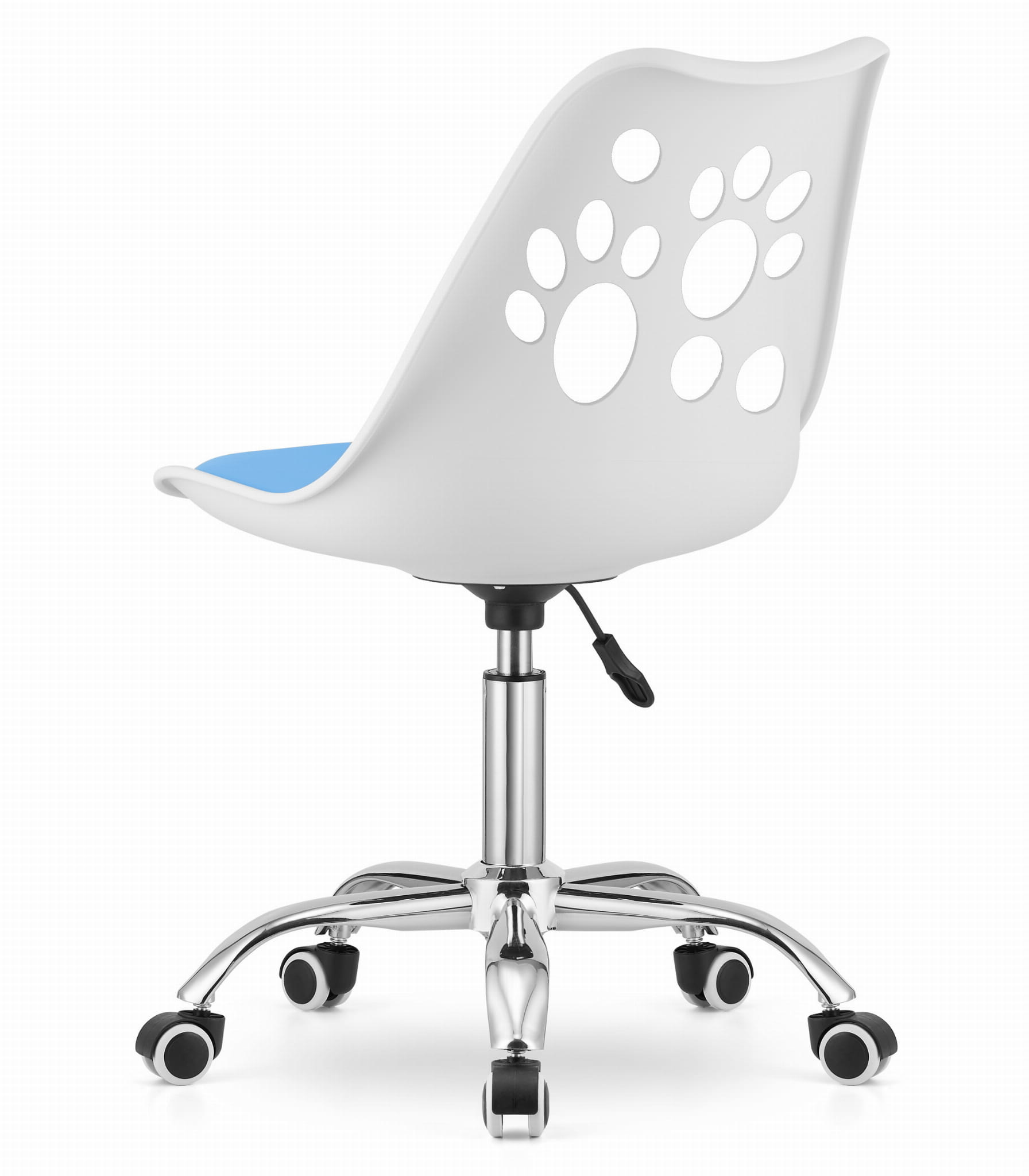 Kinder bureaustoel PRINT - in hoogte verstelbaar - wit blauw