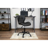 Bureaustoel NOTO - ergonomisch - eco-leer - zwart