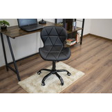 Bureaustoel NOTO - ergonomisch - eco-leer - zwart