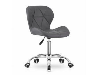 Bureaustoel AVOLA - ergonomisch - ECO-leer - grijs