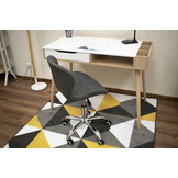 Bureaustoel AVOLA - ergonomisch - ECO-leer - grijs