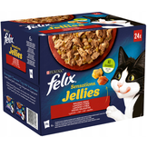 Felix Sensations gelei - kattenvoer - kip rund eend & lam - 24x