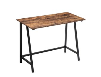 Bureau - industrieel - bureautafel - 100x50x75 cm - bruin zwart