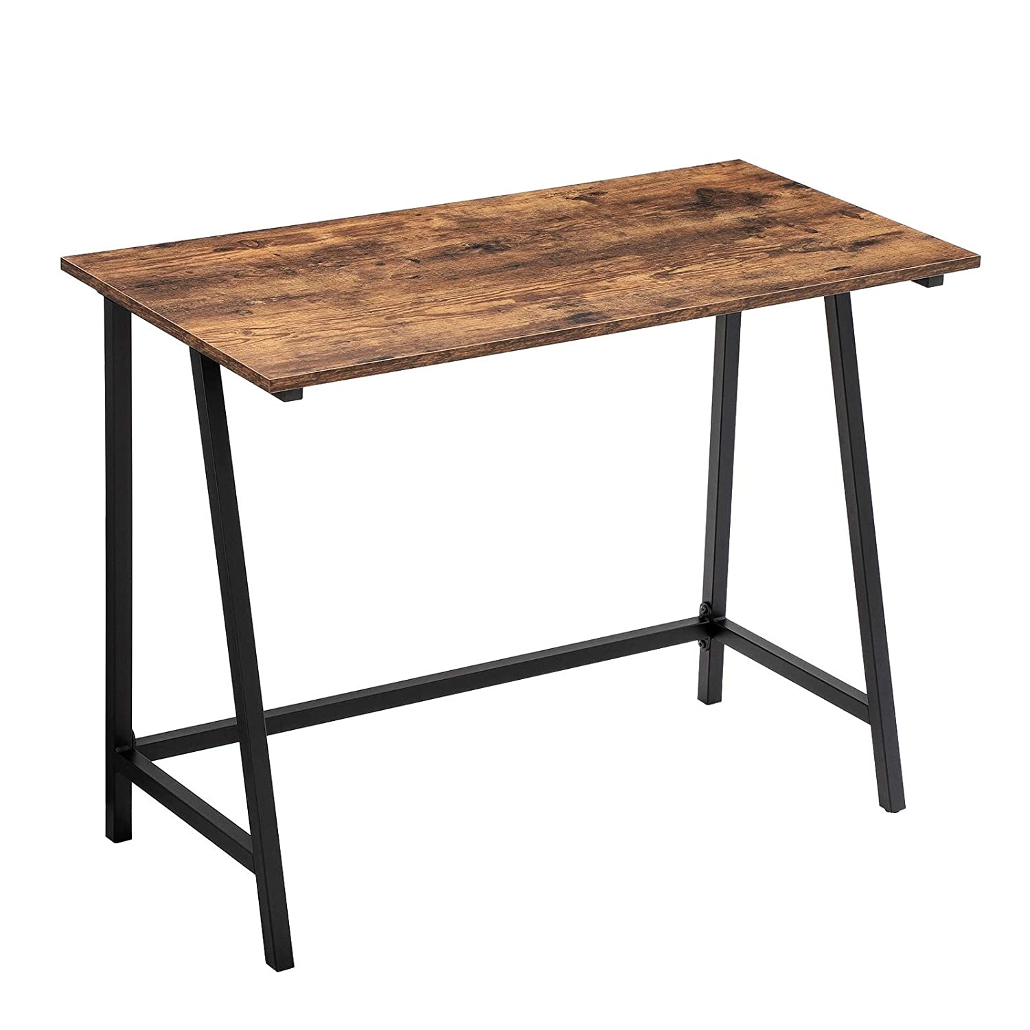 Bureau - industrieel - bureautafel - 100x50x75 cm - bruin zwart