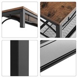 Garderoberek - industrieel - met kapstok - 80x30x178,5 cm