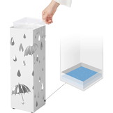 Paraplubak - paraplu houder - 15,5 x 49 cm - druppel - wit