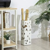 Paraplubak - paraplu houder - 15,5 x 49 cm - druppel - wit