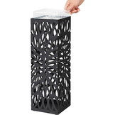 Paraplubak - paraplu houder - metaal - 15,5 x 49 cm - zwart