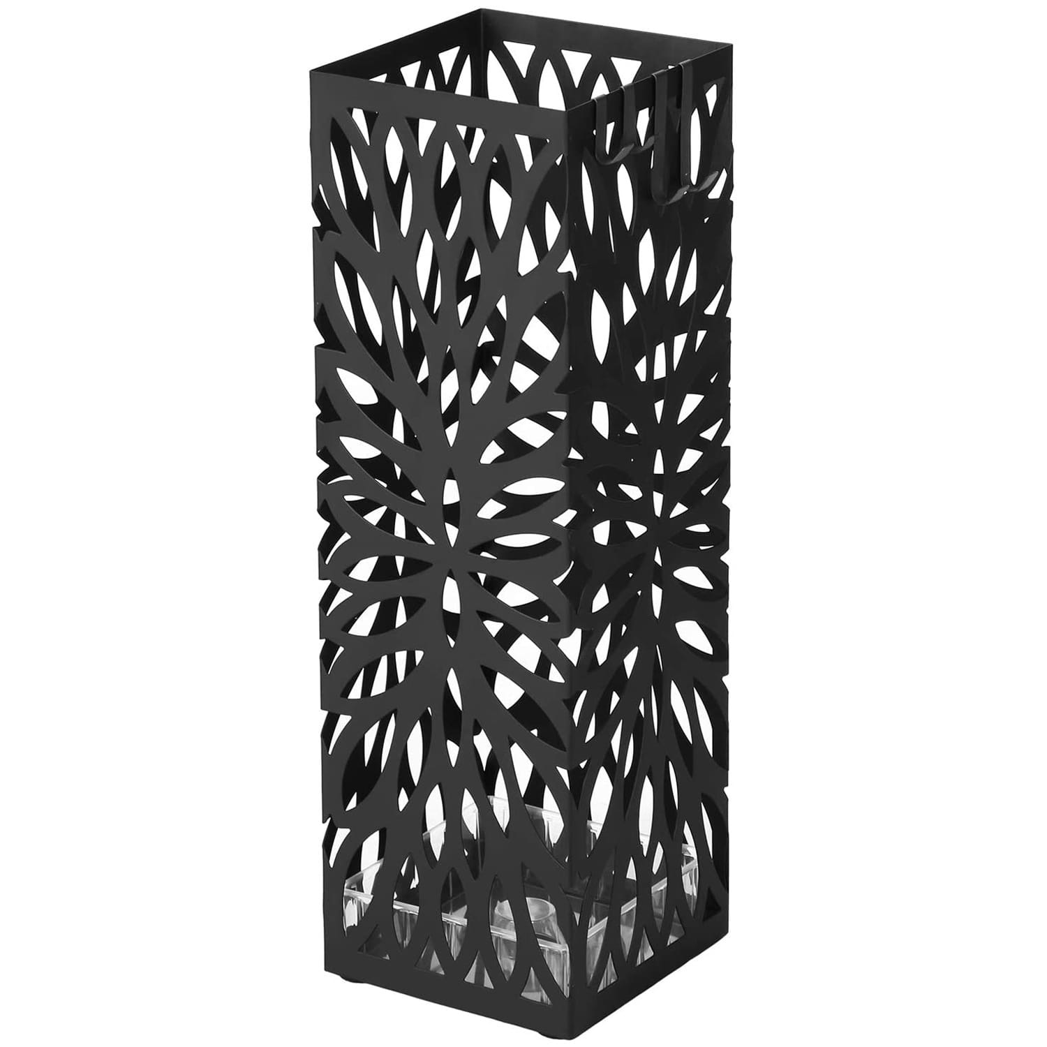 Paraplubak - paraplu houder - metaal - 15,5 x 49 cm - zwart