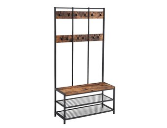 Garderoberek - industrieel - met kapstok - 100x40x186 cm