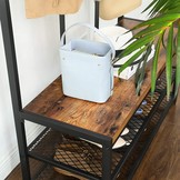 Garderoberek - industrieel - met kapstok - 100x40x186 cm